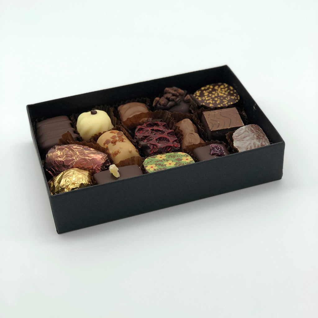 Box containing 15 luxury Valentine's chocolates