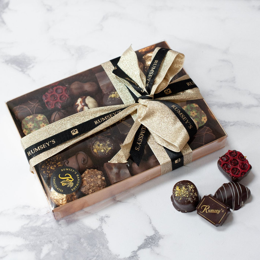 Beautiful gift box of 30 handmade chocolates