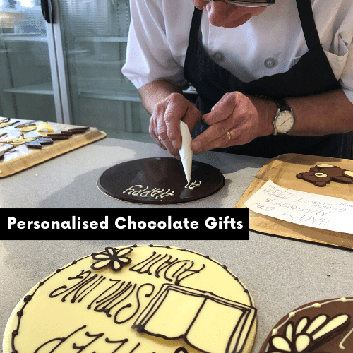 Corporate Gifts Fresh Handmade Chocolates Personalised with a Business Logo
