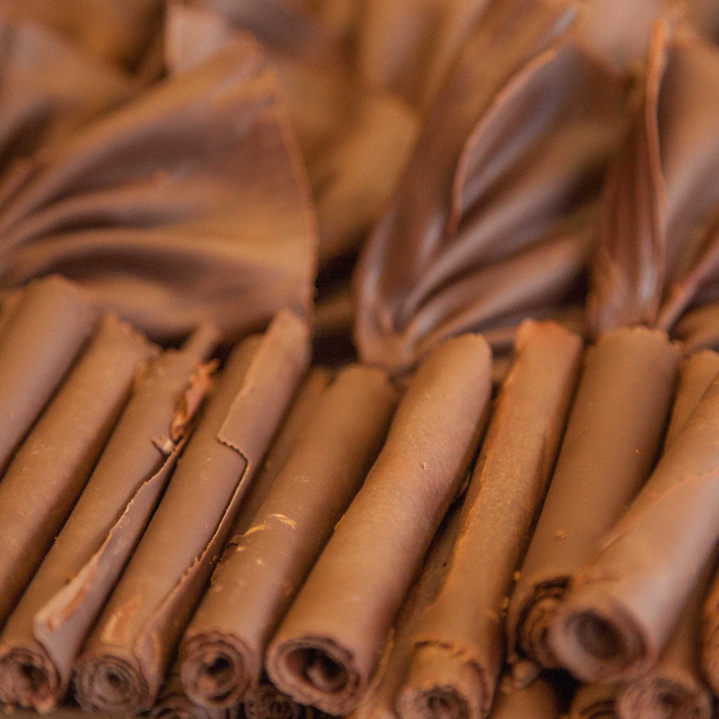 Luxury handmade chocolate rolls