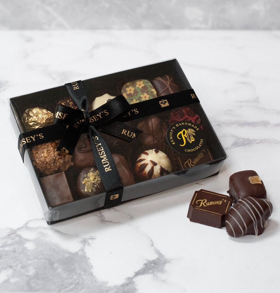 Box containing 15 luxury chocolates