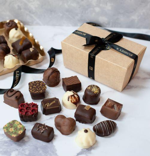 Personalised chocolate gift, create your own truffle box