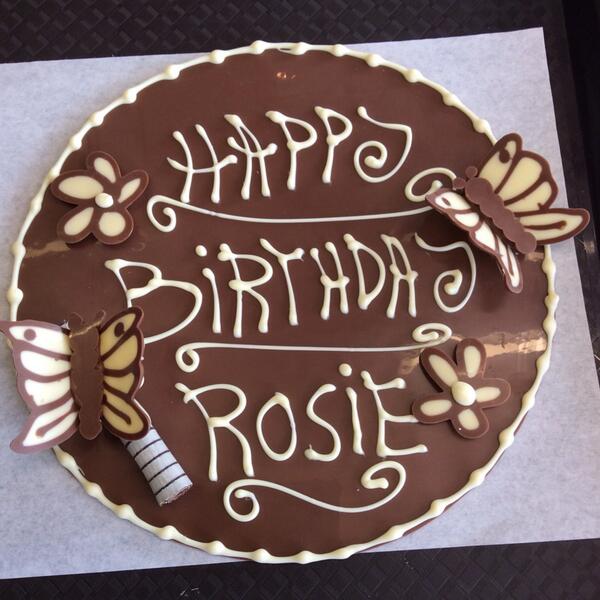 Personalised birthday cake plaque